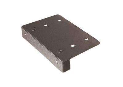 The 5 Inch Ledge Series is a rectangular metal mounting bracket with a ledge, featuring four holes on the top surface and two on the side, shown against a white background.