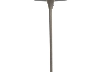 Centino Series outdoor lamp post with a conical top and slender pole, shown upright against a plain white background.