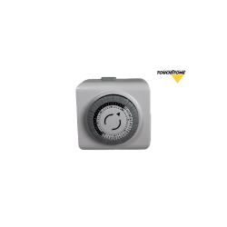 The Mechanical Timer is a square switch with a circular dial and time markings, displaying the Touchstone logo in the top right corner on a white background.