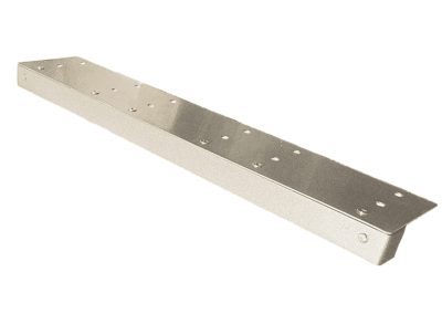 The 15 inch Ledge Series is a metal bracket featuring multiple evenly spaced holes, displayed against a white background.