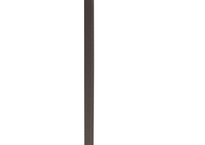 The Loo Series: A dark brown metal outdoor path light with a right-angle design, perfect for lighting your walkway, shown against a white background.