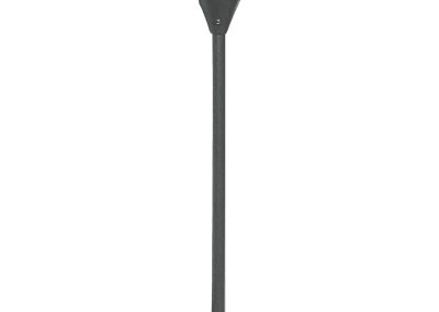The Centini Series outdoor path light features a wide conical shade and slim vertical post, delivering sleek style and reliable illumination for your walkway.