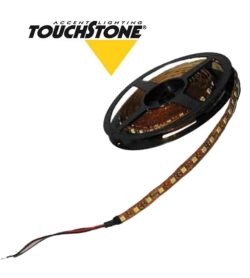 A roll of Tape Light accent LED strip, partially unrolled, with exposed wires at the end.